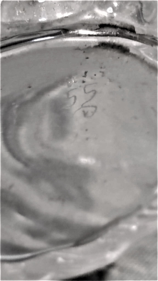 OSMANLI PAZARINA YAPILMIŞ CAM KAPAKLI DIŞI BURGULU FRANSIZ PARFUM ŞİŞESİ