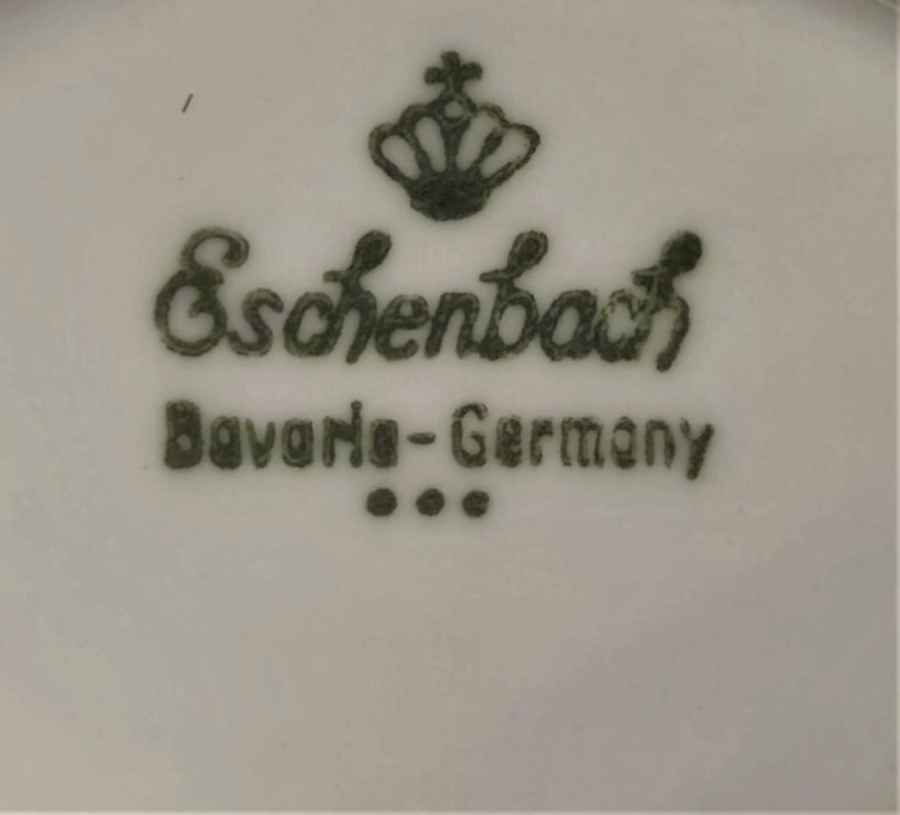 ESCHENBACH BAVARİA GERMANY ORMANDA ÜÇ GEYİK TEMALI PORSELEN KAYIK BUYUK BOY SERVİS TABAGI