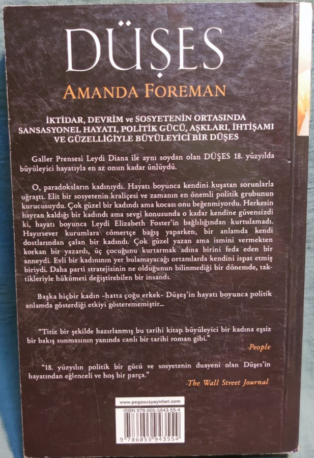 DÜŞES AMANDA FOREMAN CEVİREN ENVER GÜNSEL KARTON KAPAKLI 558 SAYFA . 13.5 X 21 CM