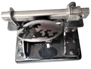 1930 FRANSIZ TÜRKİYE İCİN YAPILMIŞ CUMHURİYET BAŞI DELGEC SİYAH METAL CİFT ÖLCÜDE DELME AYARLI TÜRKİYE CUMHURİYETİ AY YILDIZ  İŞARETLİ