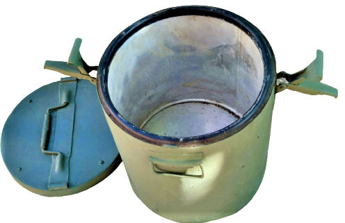 USA İKİNCİ DUNYA SAVAŞI CEPHEYE YEMEK TAŞIMA  TERMOSLU KULPLU KAPAKLI 20 LİTRELİK ASKERİ KARAVANA YAŞANMIŞLIGI OLAN BİR ÜRÜNDÜR