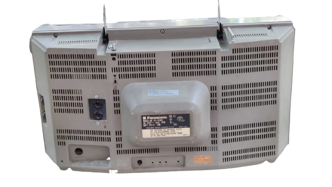 PANASONIC MODEL NO TR 1200S   TV CASSETTE RADIO YEAR 1984  JAPAN TAŞINABİLİR SİYAH BEYAZ TÜPLÜ TELEVİZYONLU
