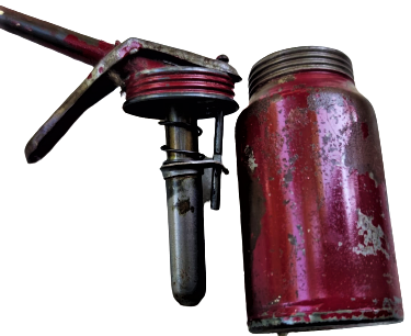 1970 METAL POMPALI UZUN UCLU YAGDANLIK BORDO RENKDE 