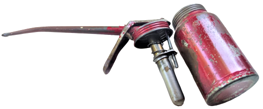 1970 METAL POMPALI UZUN UCLU YAGDANLIK BORDO RENKDE 