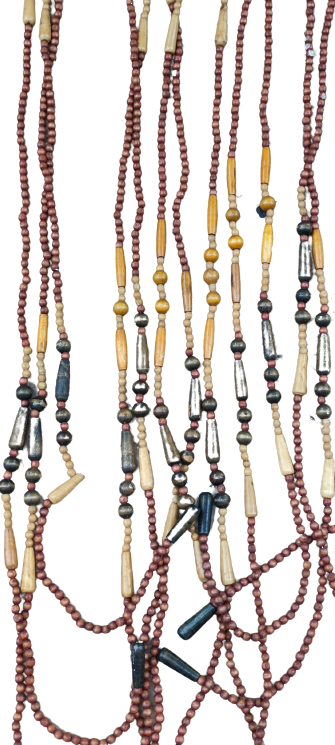 1970 KAPI SİNEKLİK KOPLE AHŞAP DEGİŞİK FORMLARDA BİNLERCE TORNADA TEK TEK CEKİLEREK İPE DİZİLMİŞ FARKLI RENKLİ TONLARDA 