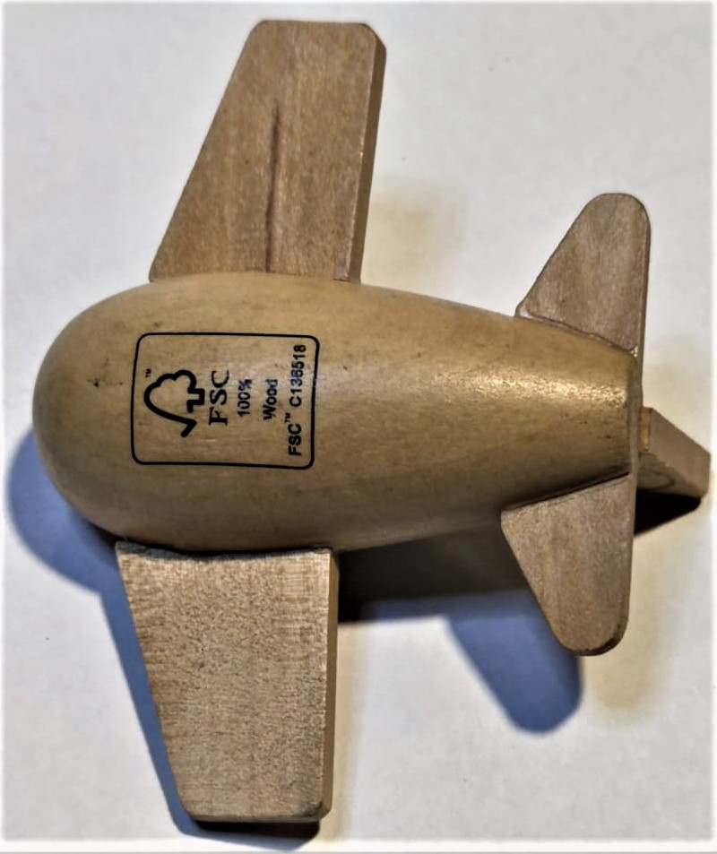 THY MİNİ AHŞAP OYUNCAK UÇAK TURKISH AIRLINES FSC 100 % WOOD FSC . C 138518 BOYU 