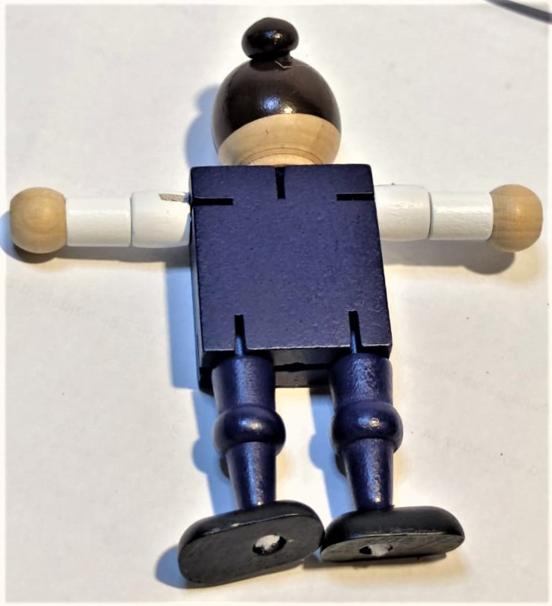 THY TÜRK HAVA YOLLARI LOGOLU PARÇALARA BÖLÜNEN HAREKETLİ AHŞAP EL BOYAMA TURKISH AIRLINES OYUNCAK BAYAN HOSTES