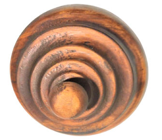 OSMANLI BEKTAŞİ MEVLEVİ TARİKATI TEKKE İŞİ AHŞAP EL TORNASINDA CEKİLMİŞ KAPAKLI EL YAPIM SUNUM ŞEKERLİK