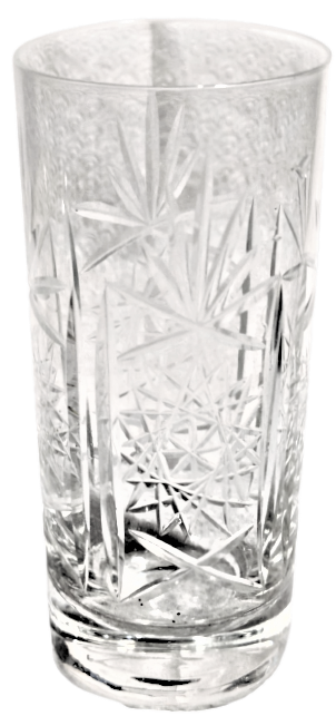 1970 EL KESME KRISTAL BEYAZ ŞEFFAF CAMDAN  6 ADET RAKI LİMONATA ŞERBET BARDAGI TAM TAKIM SORUNSUZ