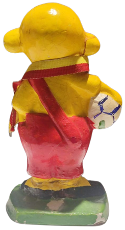 GALATASARAY KIYAFETLİ AVANAK AVNİ GS ARMALI MADALYA KURDELALI ALCI EL BOYAMA  SARI KIRMIZI BOYANMIŞ BİBLO