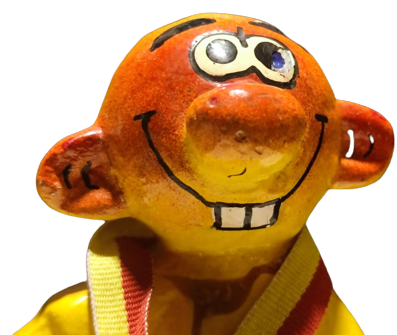 GALATASARAY KIYAFETLİ AVANAK AVNİ GS ARMALI MADALYA KURDELALI ALCI EL BOYAMA  SARI KIRMIZI BOYANMIŞ BİBLO