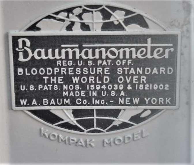 1920 BAUMANOMETER  KOMPAK MODEL BLOODPRESSURE STANDART CIVALI KADRAN MODELİ KAN BASINCI ÖLÇER TANSİYON ALETİ USA AMERİKAN