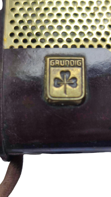1955 GDM 11 GRUNDIG KAHVERENGİ BAKALIT KONUŞMA MİKROFONU SEHBAYA BAGLANTİ YERİ MEVCUT MADE IN GERMANY