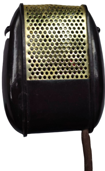 1955 GDM 11 GRUNDIG KAHVERENGİ BAKALIT KONUŞMA MİKROFONU SEHBAYA BAGLANTİ YERİ MEVCUT MADE IN GERMANY