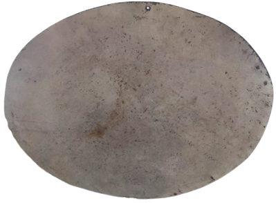 1950 TENEKE ÜSKUDAR SALACAKTAN KIZ KULESİ  YAGLI BOYA ELCİZİM VE BOYAMA  DUKKAN DUVAR RESMİ İSTANBUL OVAL OLARAK KESİLMİŞ SAC CERCEVESİZ