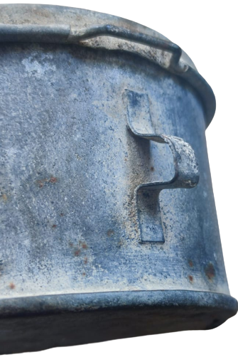 BİRİNCİ İKİNCİ DUNYA ŞAVAŞI RUTBELİ  SUBAY KARAVANA YEMEK SEFER TASI METALDEN KAPAKLI