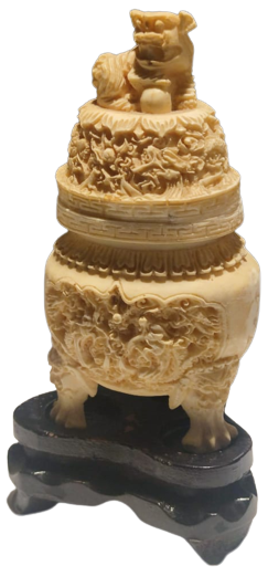 FENG SHUİ ÜC BACAKLI ZENGİNLİK TİMSALİ EL OYMA AHŞAP KAİDELİ AYAKLI UZERİ EJDERHALI KAPAKLI MUCEVHER KUTUSU 