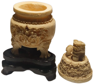 FENG SHUİ ÜC BACAKLI ZENGİNLİK TİMSALİ EL OYMA AHŞAP KAİDELİ AYAKLI UZERİ EJDERHALI KAPAKLI MUCEVHER KUTUSU 