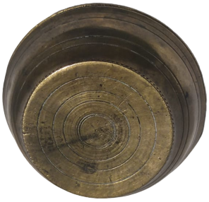 OSMANLI DÖNEMİ NADİR FORMDA SÜLEYMANİYE İŞİ KAPAKLI GELİN KINA TASI