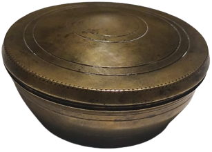 OSMANLI DÖNEMİ NADİR FORMDA SÜLEYMANİYE İŞİ KAPAKLI GELİN KINA TASI