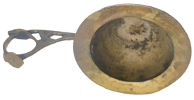 SÜLEYMANİYE DAMGALI EL İŞİ BRONZ NARGİLE  UZUN TAŞIMA KULPLU KÖMÜR KÖZLUK