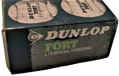 1960  LTA DUNLOP FORT TENNIS BALLS UNUSED BOXED ORJİNAL KUTUSUNDA ALTI ADET TENİZ TOP