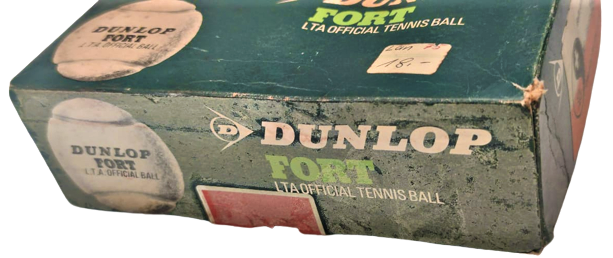 1960  LTA DUNLOP FORT TENNIS BALLS UNUSED BOXED ORJİNAL KUTUSUNDA ALTI ADET TENİZ TOP