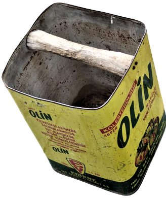 OLİN YAG TENEKESİ 10 LİTRELİK SU TASIMA TENEKE KABI OLARAK KULLANILMIŞ KOLESTTEROLSUZ SÜPER OLIN RAFİNE VİNTERİZE