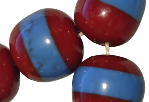 KATALİN BİLARDO TOPUNDAN CİFT RENK BORDO MAVİ TRABZONSPOR RENKLERİ 17 HABBE İMAME SALLAMA TESBİH