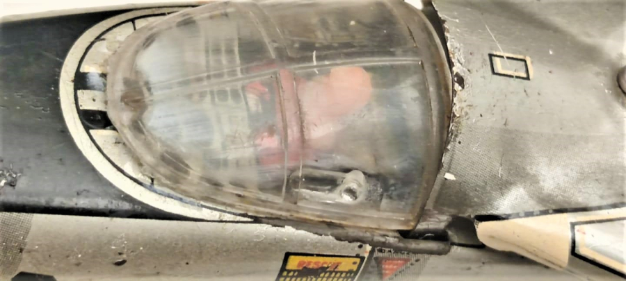 JAPAN -T.N TİN LİTHO GRUMMAN F111A US AIR FORCE ASKERİ SAVAŞ JETİ  TENEKE KANATLAR ACILIR PLASTİK PİLLİ UCAK TOYS JET UCAK