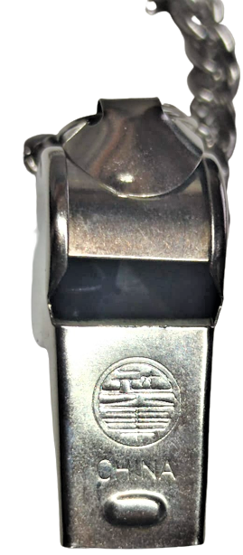 ZİNCİRLİ METAL DÜDÜK POLİCE METAL MANTARLI ÜFLEME DÜDÜK SINYAL İŞARET YARDIM CAGIRMA POLİS DÜDÜGÜ KROM KAPLAMA 