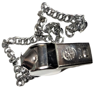 ZİNCİRLİ METAL DÜDÜK POLİCE METAL MANTARLI ÜFLEME DÜDÜK SINYAL İŞARET YARDIM CAGIRMA POLİS DÜDÜGÜ KROM KAPLAMA 