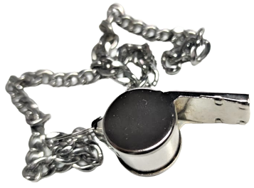 ZİNCİRLİ METAL DÜDÜK POLİCE METAL MANTARLI ÜFLEME DÜDÜK SINYAL İŞARET YARDIM CAGIRMA POLİS DÜDÜGÜ KROM KAPLAMA 