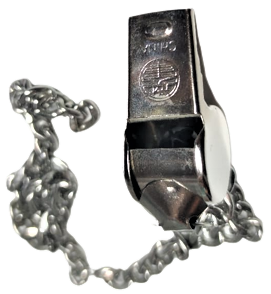 ZİNCİRLİ METAL DÜDÜK POLİCE METAL MANTARLI ÜFLEME DÜDÜK SINYAL İŞARET YARDIM CAGIRMA POLİS DÜDÜGÜ KROM KAPLAMA 