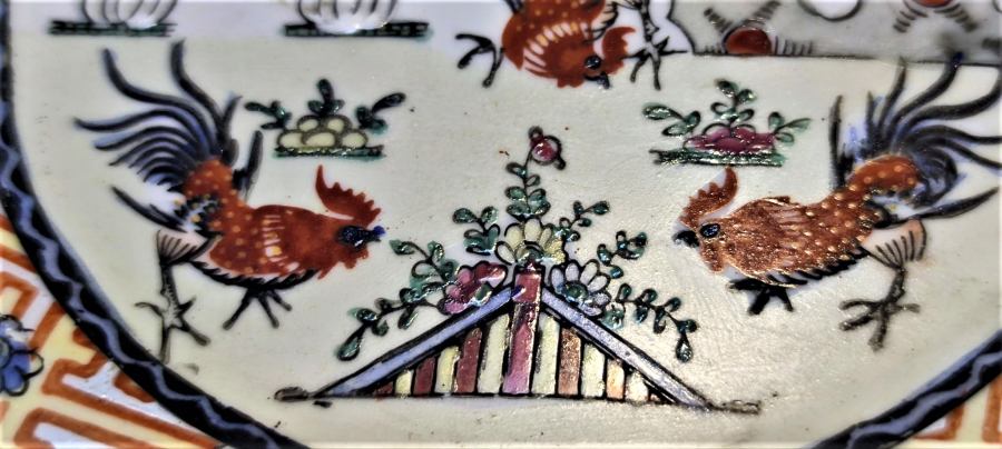 EL CİZİM EL BOYAMA KUŞLAR CİCEKLER CANLI RENKLER VE DESENLİ PORSELEN DUVAR TABAK HAND MADE CHINA TYPE