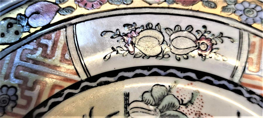 EL CİZİM EL BOYAMA KUŞLAR CİCEKLER CANLI RENKLER VE DESENLİ PORSELEN DUVAR TABAK HAND MADE CHINA TYPE