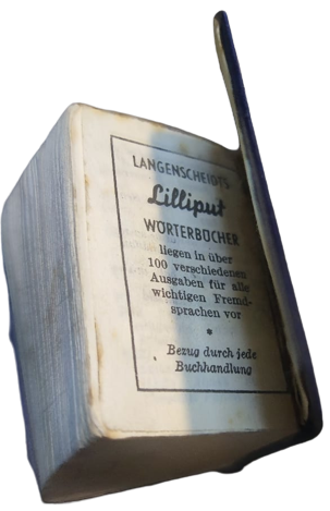 1966 LANGENSCHEIDTS LİLLİPUT DEUTSCH TÜRKISCH WÖRTERBUCH MİNİ TÜRKCE ALMANCA CEP SÖZLÜK