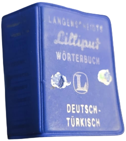 1966 LANGENSCHEIDTS LİLLİPUT DEUTSCH TÜRKISCH WÖRTERBUCH MİNİ TÜRKCE ALMANCA CEP SÖZLÜK
