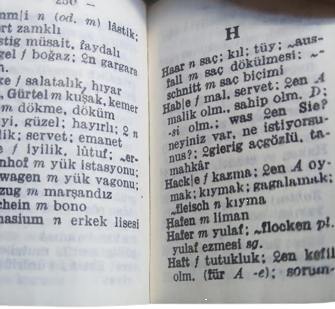 1966 LANGENSCHEIDTS LİLLİPUT DEUTSCH TÜRKISCH WÖRTERBUCH MİNİ TÜRKCE ALMANCA CEP SÖZLÜK