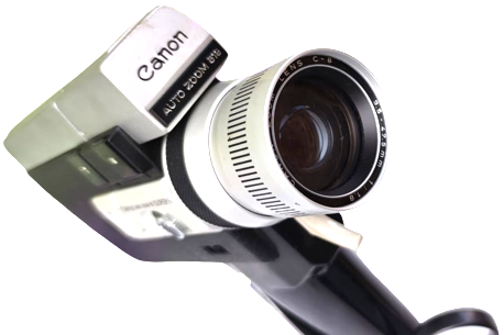CANON AUTO ZOOM 518  SÜPER 8 FİLM CAMERA  CANADA USA  KARTUS KASETLİ MEKANIK FİLM CEKME MAKİNASI 