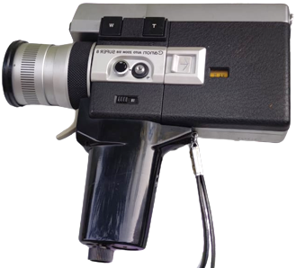 CANON AUTO ZOOM 518  SÜPER 8 FİLM CAMERA  CANADA USA  KARTUS KASETLİ MEKANIK FİLM CEKME MAKİNASI 