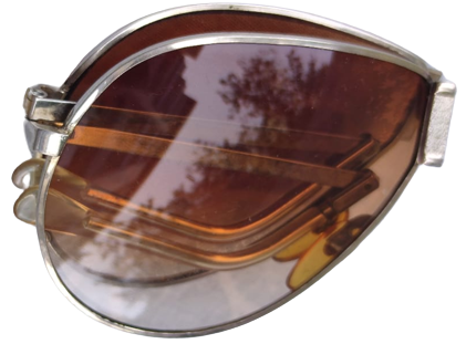 FERRARİ KATLANIR PİLOT GÜNEŞ GÖZLUGU ACIK KAHVE TONDA  CAMLAR UV ORJİNAL KABINA TAIVAN ÜRETİMİ