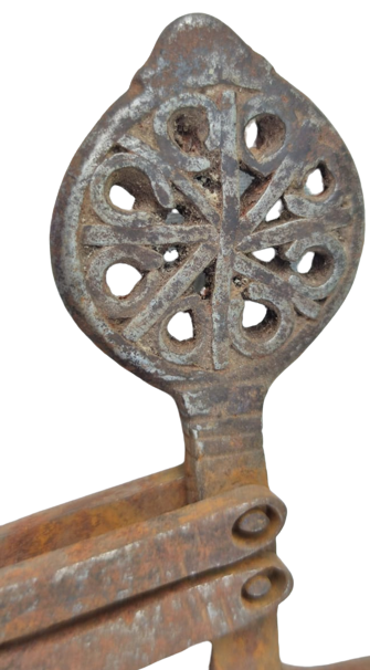 OSMANLI DÖGME CELİK CENGELLİ  BRONZ SARI AYAR TOPUZLU KANTAR GENELDE KUCUK ESNAFLARIN KULLANDIGI TARTI ALETİDİR