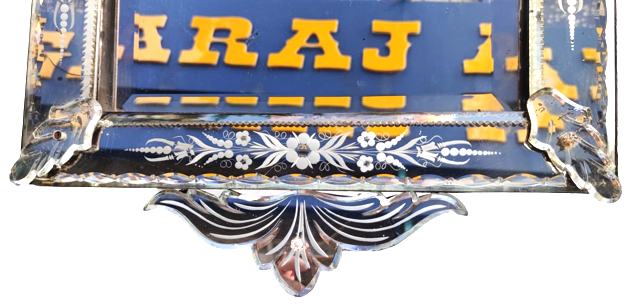 OSMANLI KONAK İŞİ  DUVAR TAŞ AYNA AHŞAP ÜZERİNE TACLI  VİZOTE EL KESİM KENARLAR SÜSLEME VE DESEN CİCEK İŞLEMELİ  SÜPER İŞCİLİKLİ