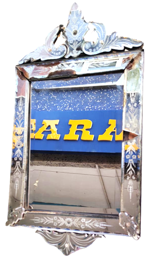 OSMANLI KONAK İŞİ  DUVAR TAŞ AYNA AHŞAP ÜZERİNE TACLI  VİZOTE EL KESİM KENARLAR SÜSLEME VE DESEN CİCEK İŞLEMELİ  SÜPER İŞCİLİKLİ