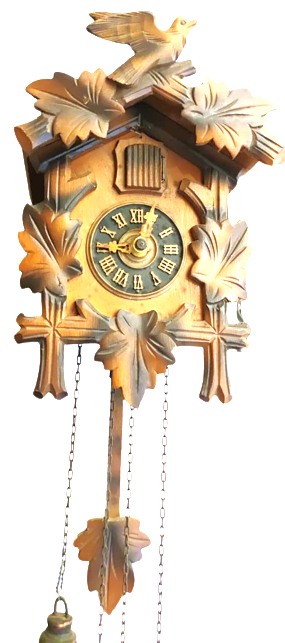 ALMAN KUCKUCKSUHR CUCKOO CLOCK HORLOGE A COUCOU NO 302/1 COL KOMPLE EL YAPIM AHŞAP KASA PİRİNC MAKİNA SARKACLI GUGUKLU SAAT 