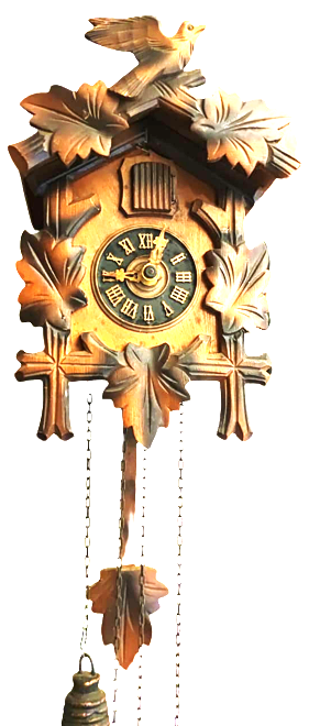 ALMAN KUCKUCKSUHR CUCKOO CLOCK HORLOGE A COUCOU NO 302/1 COL KOMPLE EL YAPIM AHŞAP KASA PİRİNC MAKİNA SARKACLI GUGUKLU SAAT 