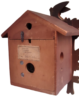 ALMAN KUCKUCKSUHR CUCKOO CLOCK HORLOGE A COUCOU NO 302/1 COL KOMPLE EL YAPIM AHŞAP KASA PİRİNC MAKİNA SARKACLI GUGUKLU SAAT 