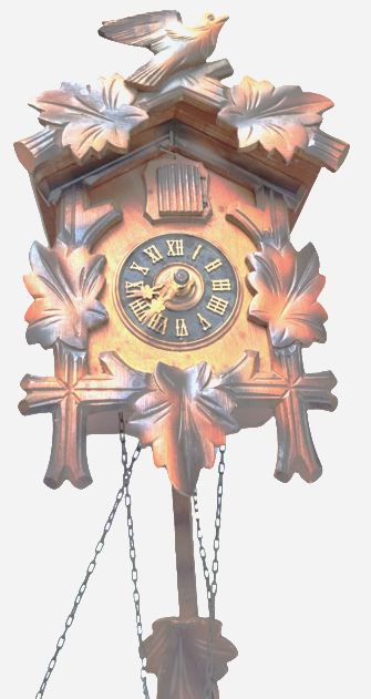 ALMAN KUCKUCKSUHR CUCKOO CLOCK HORLOGE A COUCOU NO 302/1 COL KOMPLE EL YAPIM AHŞAP KASA PİRİNC MAKİNA SARKACLI GUGUKLU SAAT 