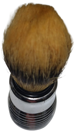 1950 IL FAMOSO PENNELLO OMEGA  MADEIN İTALY  OMEGA METAL SAPLI ORJINAL PORSUK KILI TIRAŞ FIRÇASI KOLEKSİYON 